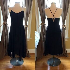 Anthropologie Black Swing Dress Extra Small NWOT